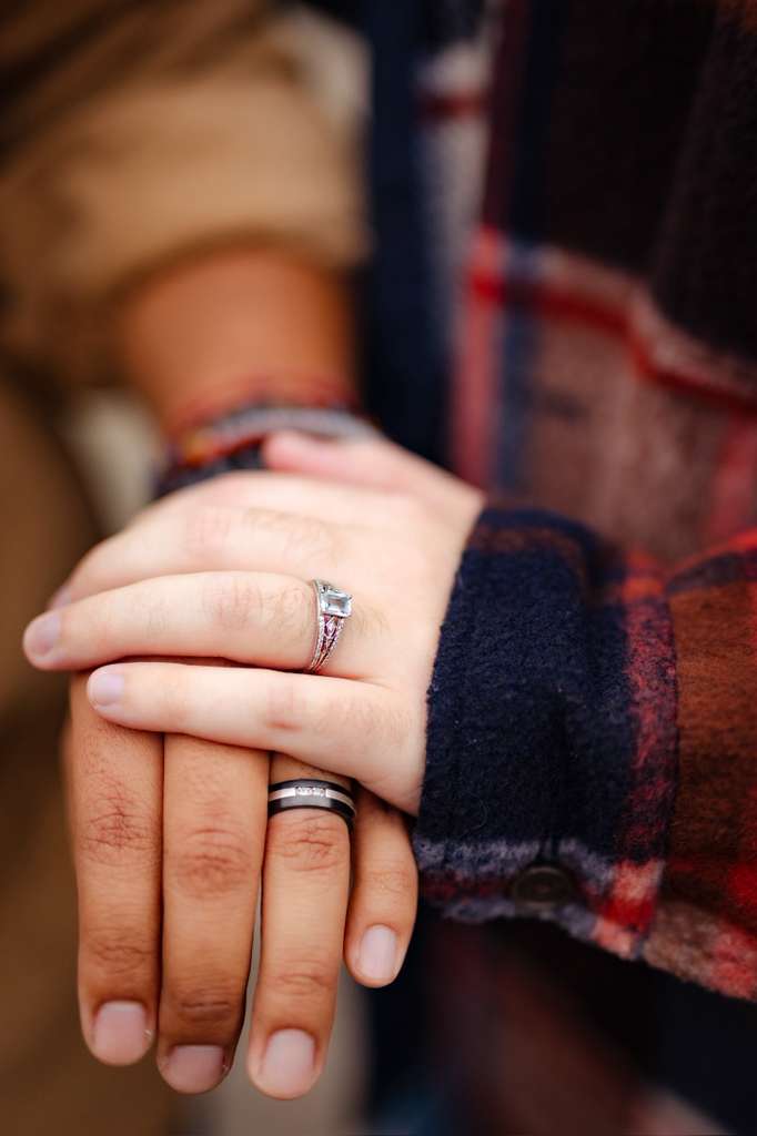 Frankie and Rodrigo's engagement rings